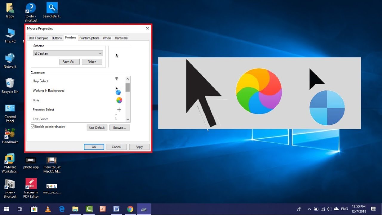 mac mouse cursor with red outline for windows 10